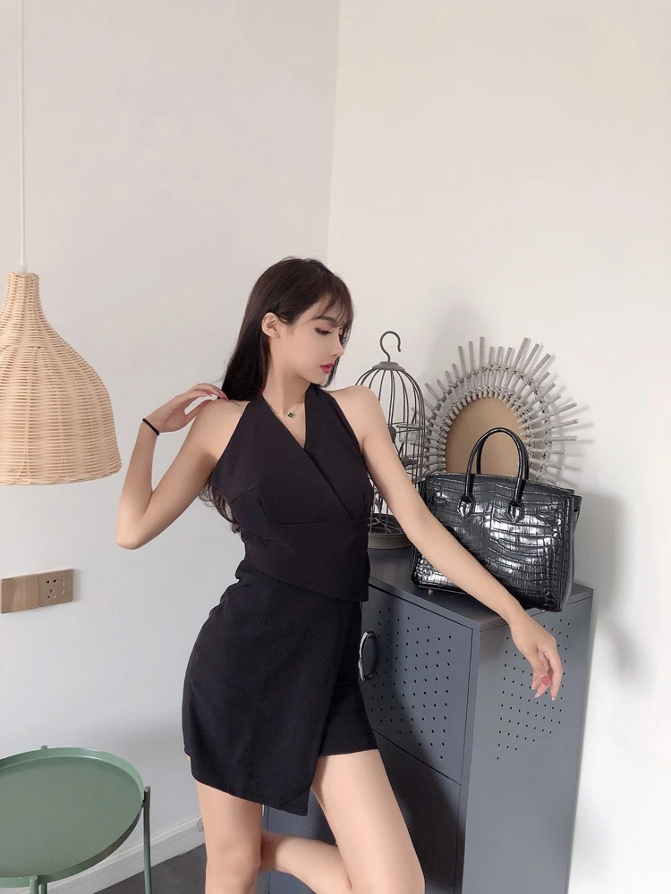 Новинка 2019 Сексуальная шея висела большая открытая спина трехмерная