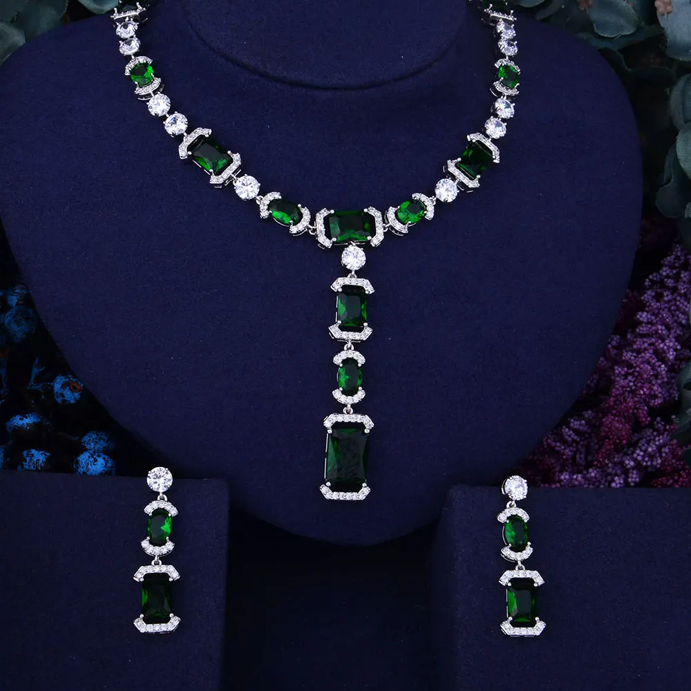 Женские серьги GODKI элегантные геометрические с кубическим цирконием|jewelry sets|drop