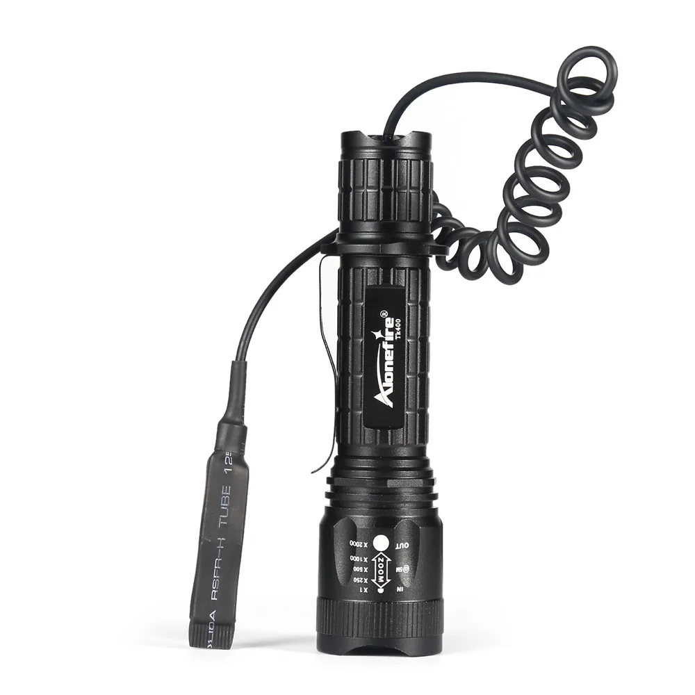 AloneFire TK400 тактический фонарик CREE светодиодный фонарь XM L2 linternas камера для охоты с