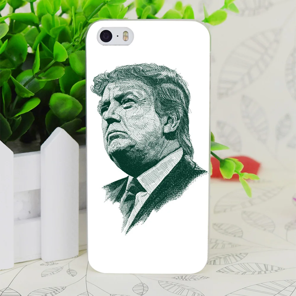 C3505 Дональд Джон Трамп Прозрачный Жесткий Тонкий чехол для Apple IPhone 4 4S 4G 5 5G 5S SE 5C 6 6S