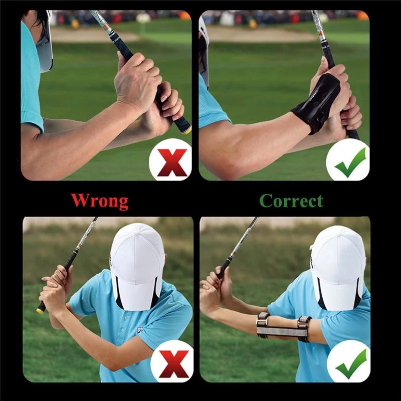

Golf Action Correction Arm Alerter Golf Belt Beginner Assistant Elbow Wrist Brace Posture Corrector Support For Beginners