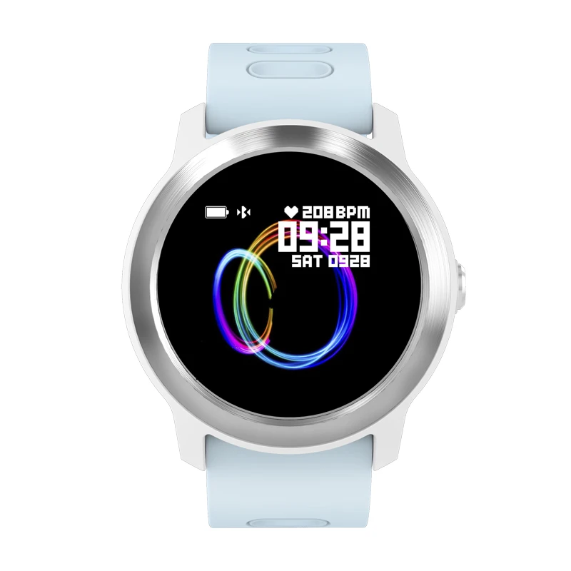 blue SENBONO S08 Plus IP68 Водонепроницаемые мужские и женские Смарт-часы монитор сердечного ритма фитнес-трек умные часы для Android IOS - Цвет: blue
