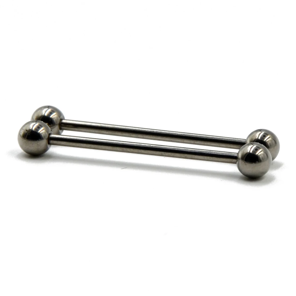 BOG-1PC G23-Titanium, Промышленные Штанги, прямой пирсинг-штанга для языка, штанга для пирсинга, пирсинг, ювелирные изделия 14 г 16 г