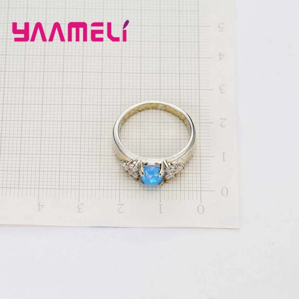 Винтажный Классический стиль 925 сернистый проложить Блестящий сверкающий опал
