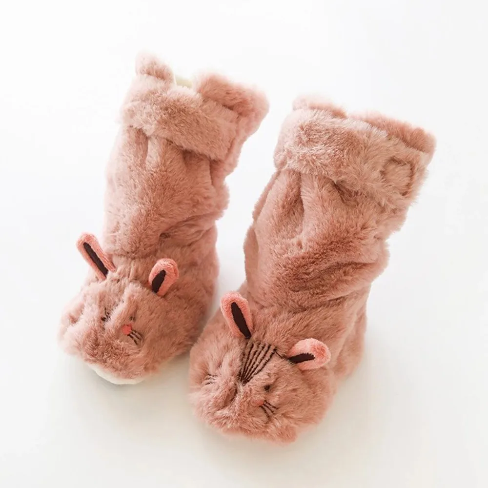Милые детские носки толстые теплые нескользящие носки с рисунками животных для маленьких девочек и мальчиков тапочки г., зимние Chaussettes de sol