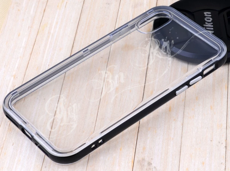 Прозрачная задняя крышка Жесткий Бампер рамка чехол для iphone 8 7 6 6S Plus Xs X Гибридный 2 в 1 пластиковые мягкие из ТПУ противоударный чехол s