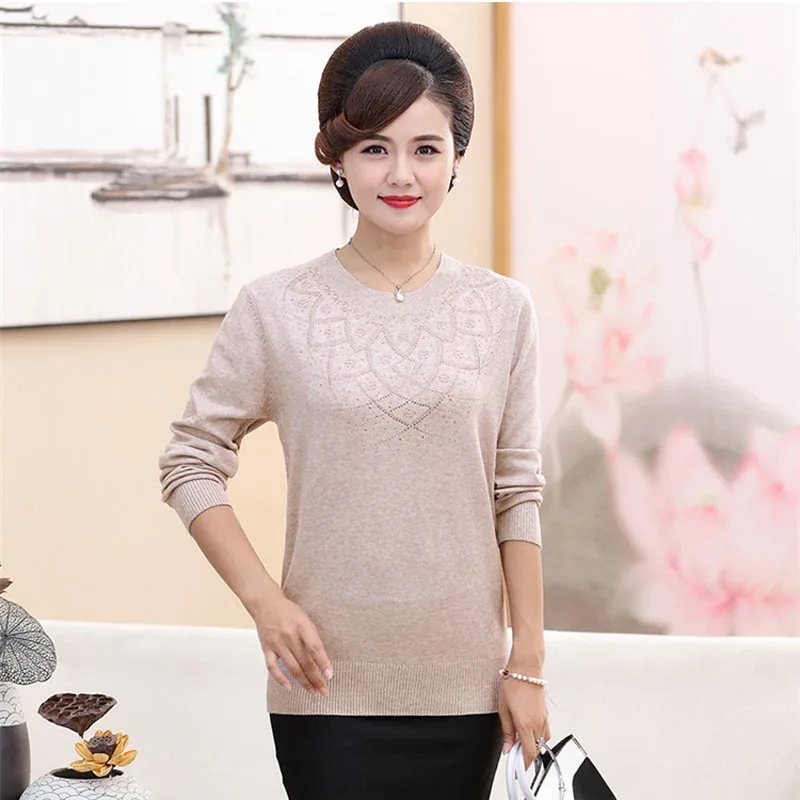 Middle-aged sweater middle-aged bottoming shirt thin PXOS35AJ128 |