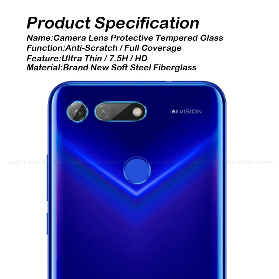 Владимир 2 шт. задняя Камера объектив из закаленного Стекло Экран Защитная пленка