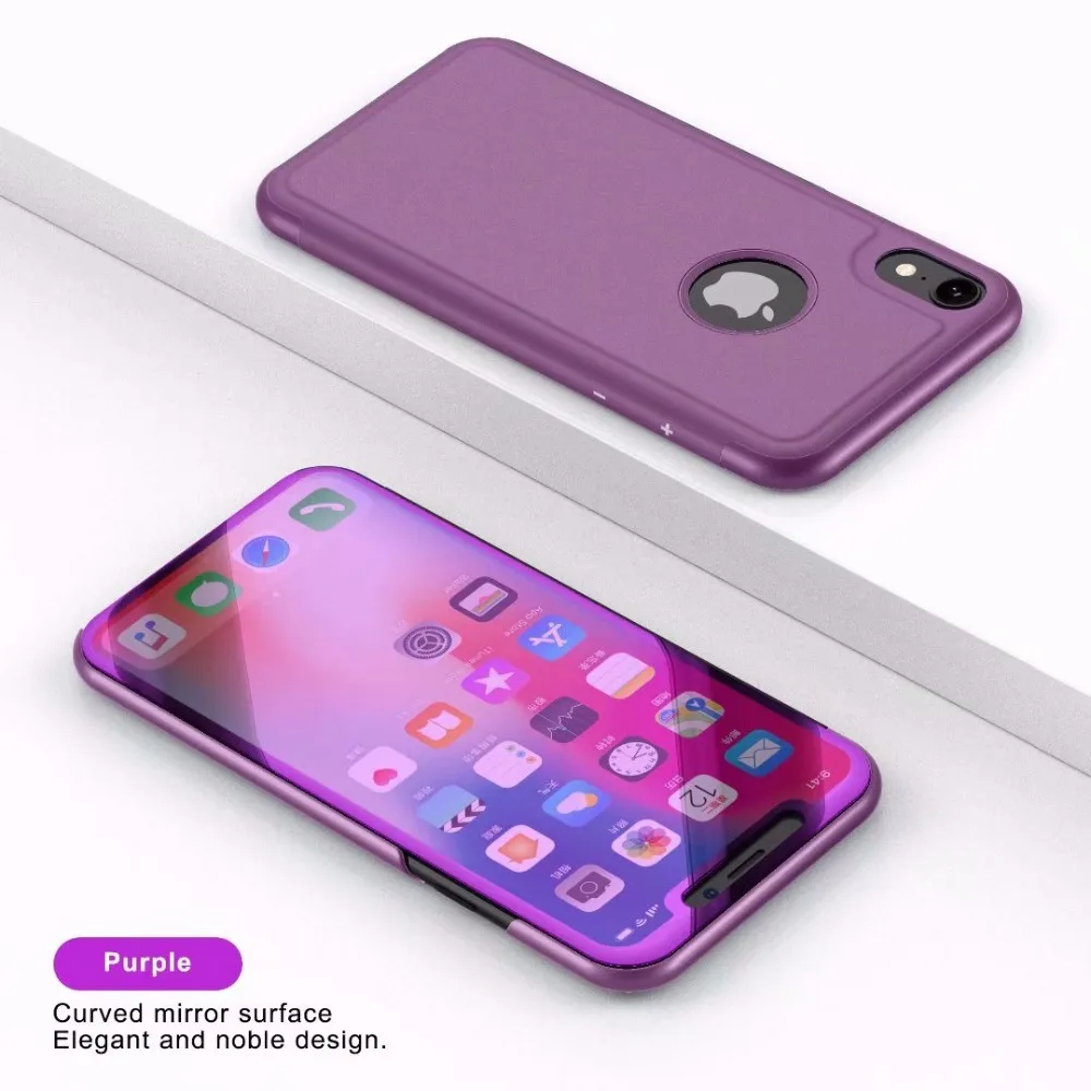 Роскошный зеркальный флип-чехол для iphone XS MAX, XR, X, 10, 7 Plus, 8, 6, 6 S, 5, 5S, SE, чехол для телефона, кошелек, подставка, держатель, Стильный чехол