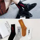 Модные крутые короткие носки с молнией для женщин, винтажный скейтборд, хлопковые носки, женские забавные хипстерские низкие носки в стиле Харадзюку