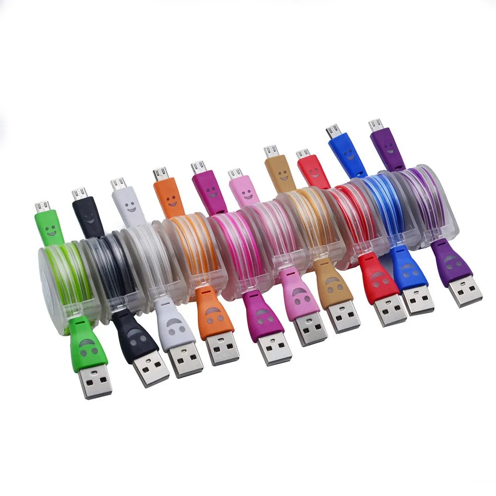 2а светодиодный светильник Micro USB кабель для зарядки и передачи данных 1 м выдвижной кабель для быстрой зарядки кабель для зарядки и передачи данных для телефона z85