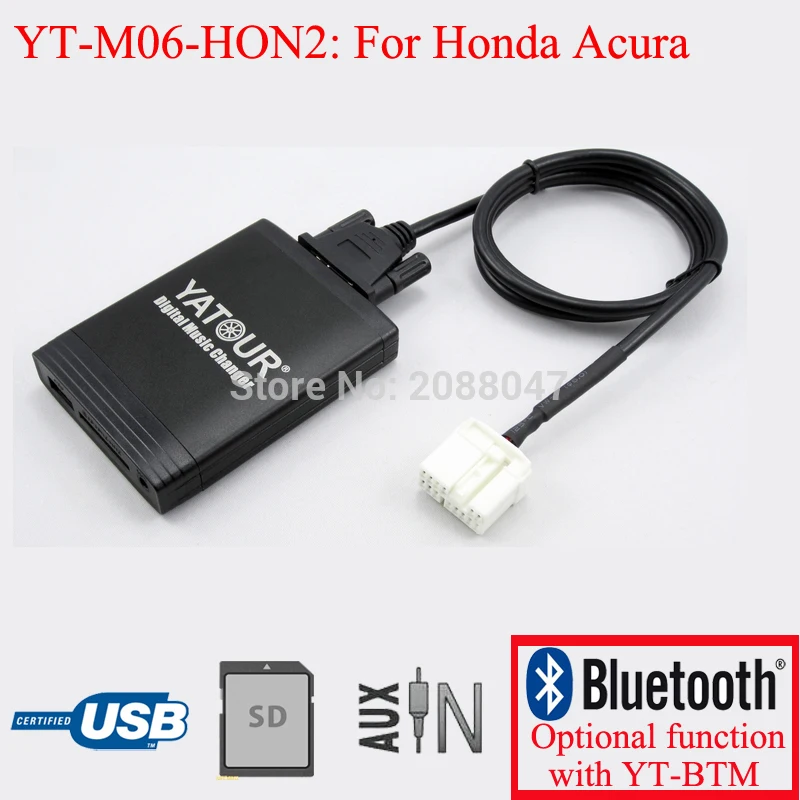 Купи Автомобильное радио Yatour USB SD AUX цифровой интерфейс для Acura Honda Accord Civic CRV Odyssey Pilot за 3,327 рублей в магазине AliExpress