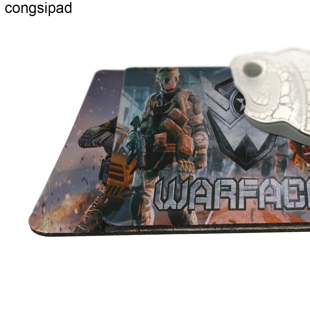 Congsipad Супер Популярные Новинки Новые маленькие размеры Warface подставка под руку нужная мышь MatCute коврик для мыши Нескользящий Резиновый Коврик
