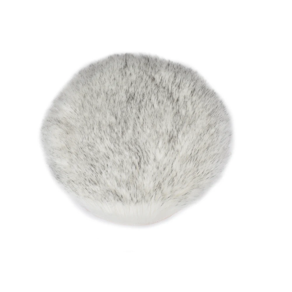 white plus grey 30/40 см мягкий маленький ковер из искусственной овчины, чехол для стула, для спальни, Рождественский коврик из искусственной шерсти, теплый Пушистый Ковер, меховые коврики - Цвет: white plus grey
