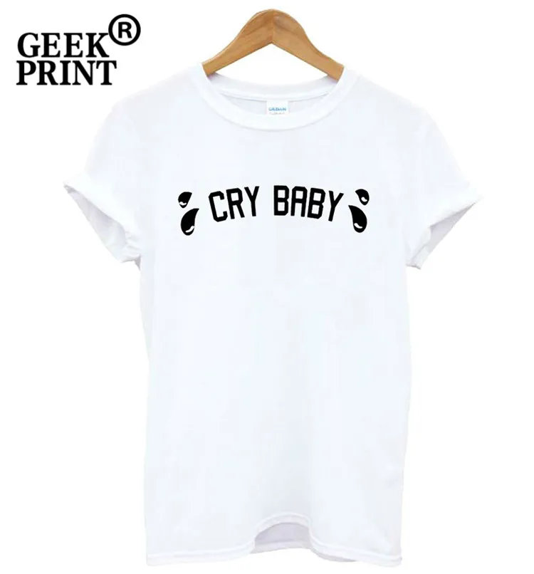 Women Cry Baby crybaby Logo tshirt Blogger Funny tShirt Lady Top Tee Fangirl Gifts Dropshipping | Женская одежда