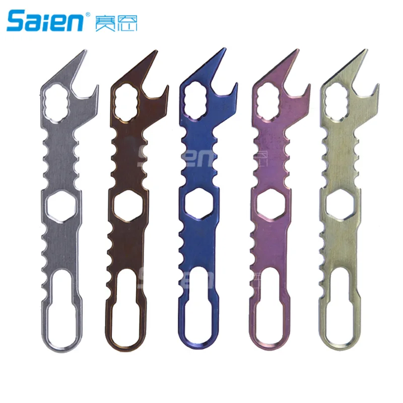 Outdoor Camping Multi-Function Mini Beer Bottle Opener EDC Titanium Survival Card Pocket Keychain Tools | Спорт и развлечения