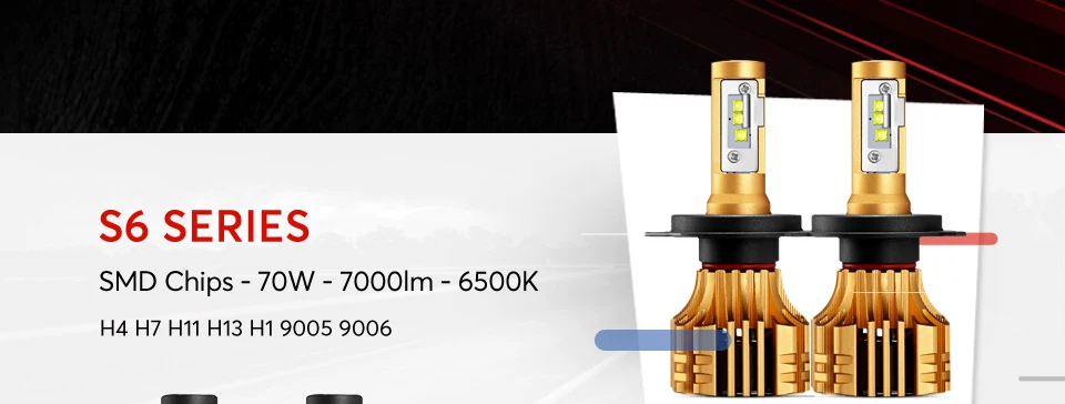 Oslamp светодиодные лампы для авто H7 фар H13 9005 HB3 9006 HB4 LED лампа для авто H4 шарика автомобиля 6500 К csp чип 50 Вт 8000lm фан-менее H8 H11 туман лампы все-в-одном