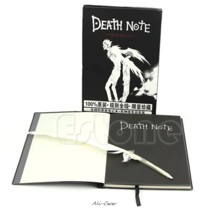 Новинка блокнот для косплея Death Note с перьевой ручкой аниме журнал письма|Наклейки