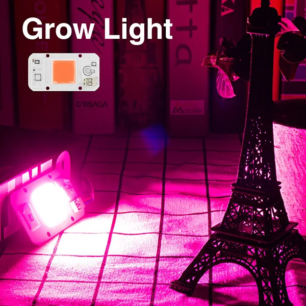 Grow Light 2 шт. светодиодный COB светильник для выращивания Гидропоника переменного тока 110 В 220 В 20 Вт 30 Вт 50 Вт полный спектр теплый натуральный белый для комнатных растений рост рассады - Испускаемый цвет: Grow Light
