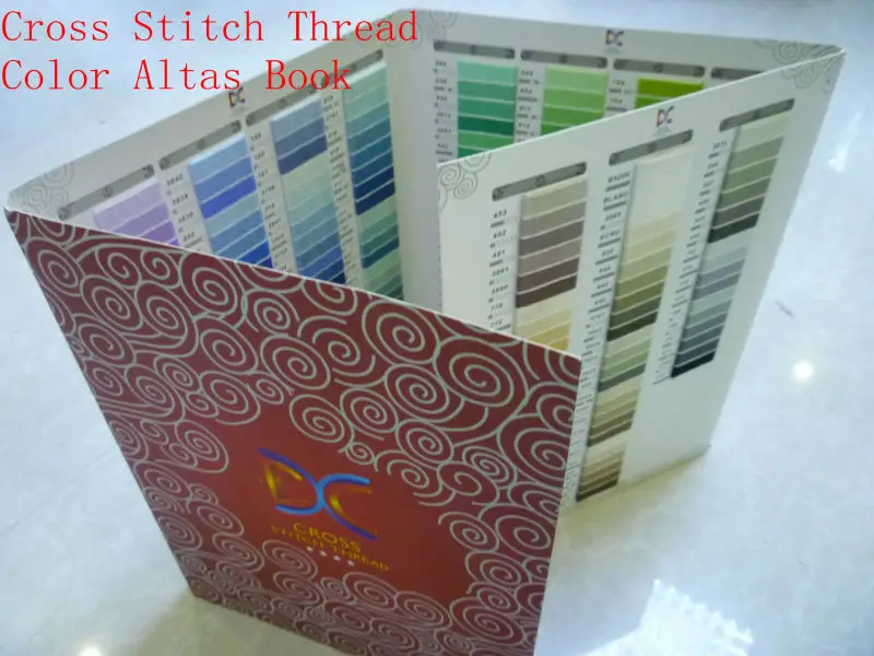 Вышивка лучшего качества 447 разных цветов образец ниток сделанный из реальной