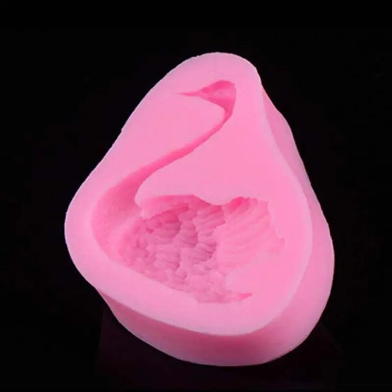 Силиконовая форма для пищевых продуктов 3D Лебедь силиконовая мыла торта|silicone soap