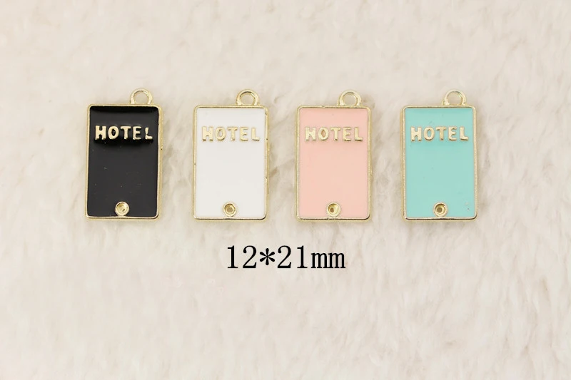 DIY Мода Шарм эмали отель подвески металлические для изготовления ювелирных