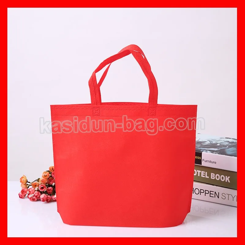 (100pcs/lot) size W33*H26*D10 cm eco-friendly reusable shopping non woven bag with logo custom