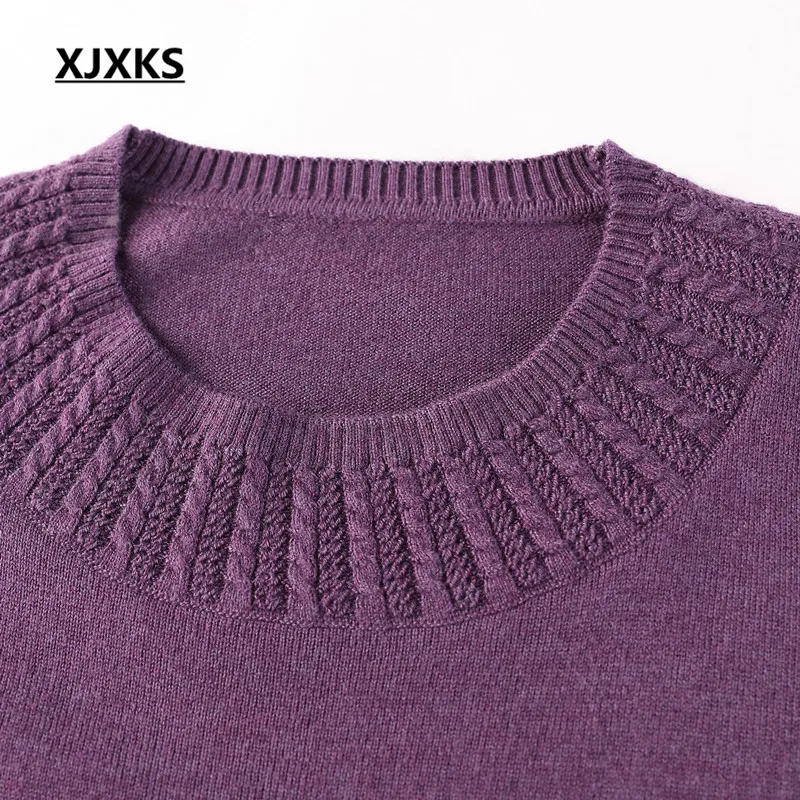 XJXKS sweater 2018 new women sweaters and pullovers long sleeve women's pullover plus size clothing basic shirt | Женская одежда