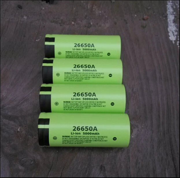 Новая Оригинальная батарея для Panasonic 3,7 V 26650A 26650 Высокая емкость 5000mAh Max 10A разрядка перезаряжаемые литиевые батареи