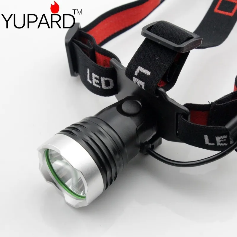 YUPARD фары с XM-L T6 светодиодный Stirnlampe Kopflampe налобный фонарь 1x18650 или 3 xAAA аккумуляторная батарея кемпинг