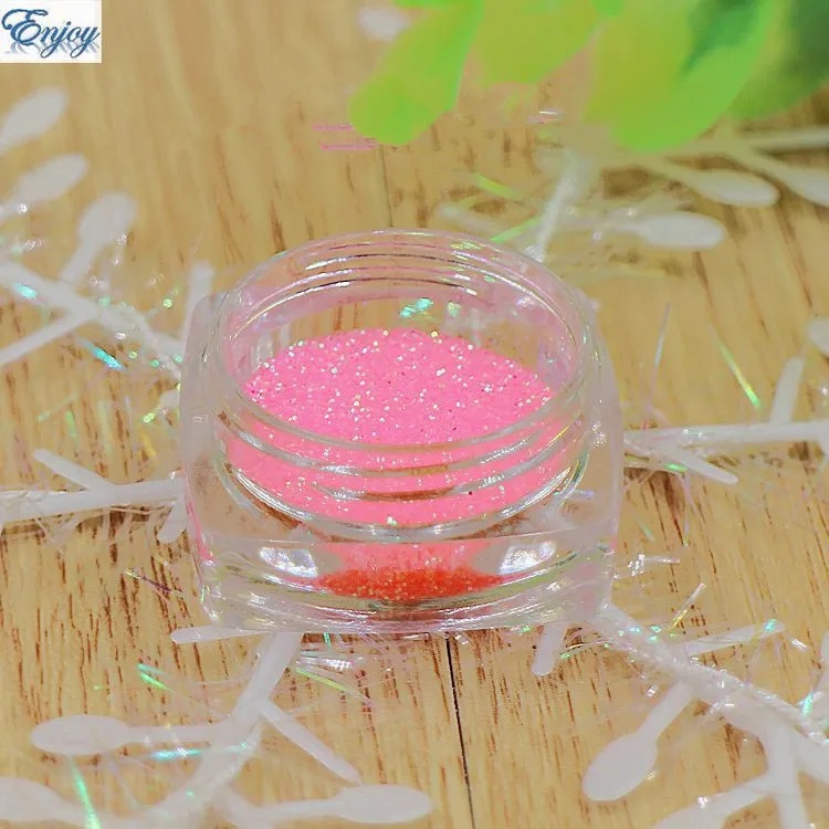 Популярный Розовый Блестящий Пигментный Порошок для ногтевого дизайна красивый