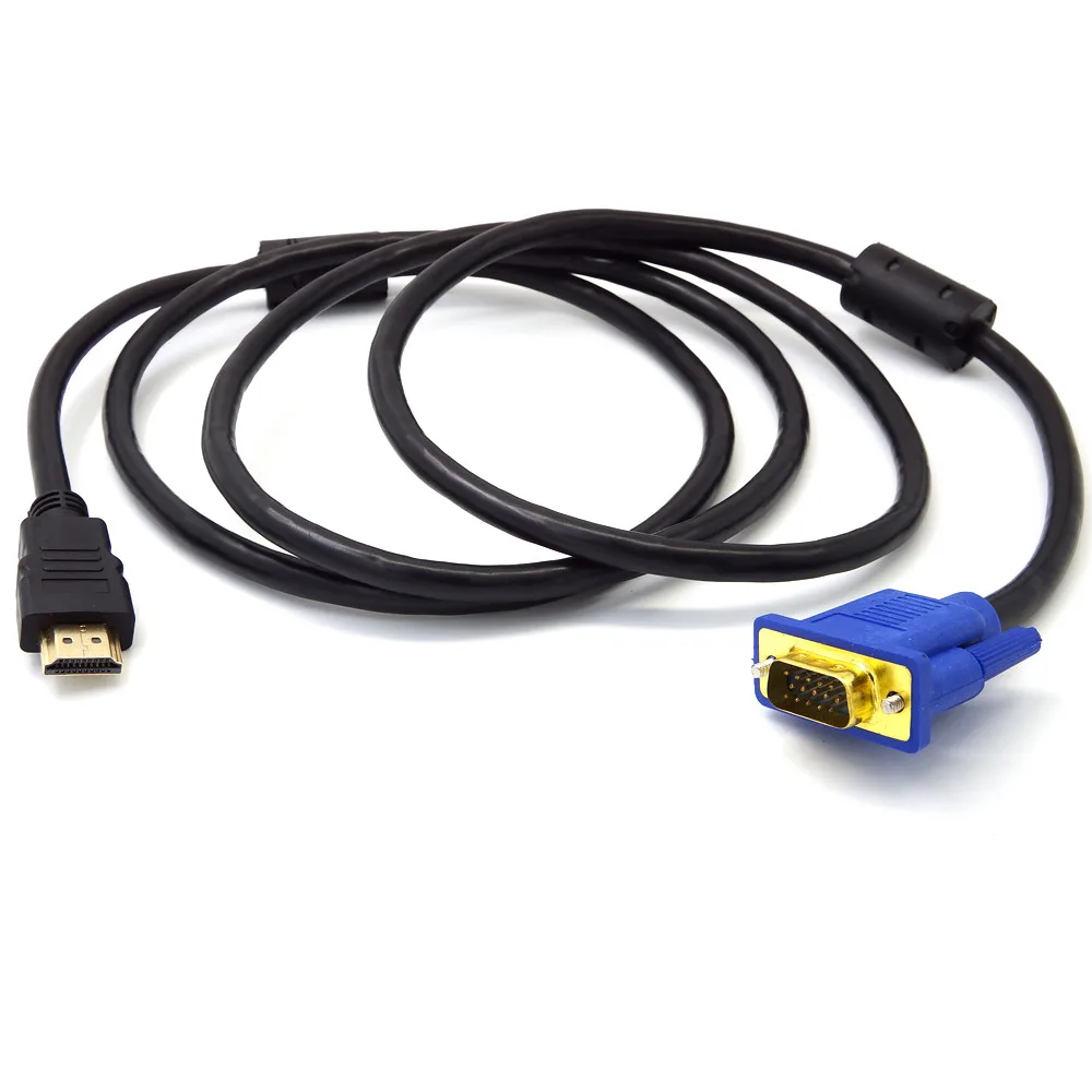Кабель-переходник 1 8 м 1080P HDMI в VGA 15pin штекер для HDTV HD LCD высокое качество продукт Z513