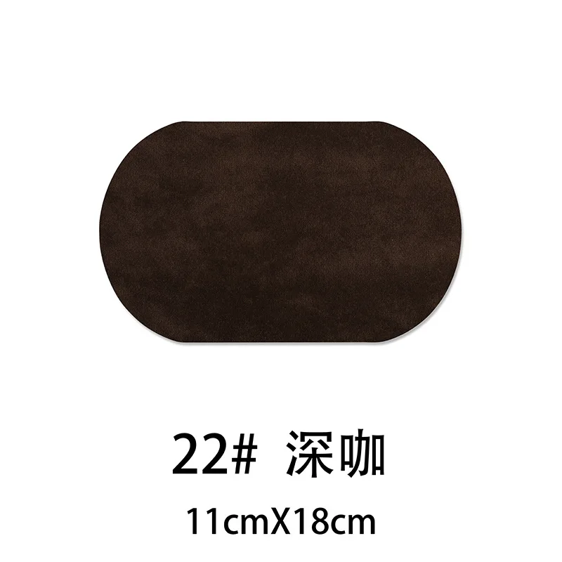 Пара больших замшевых тканевых пластырей утюжок для ремонта одежды мужская