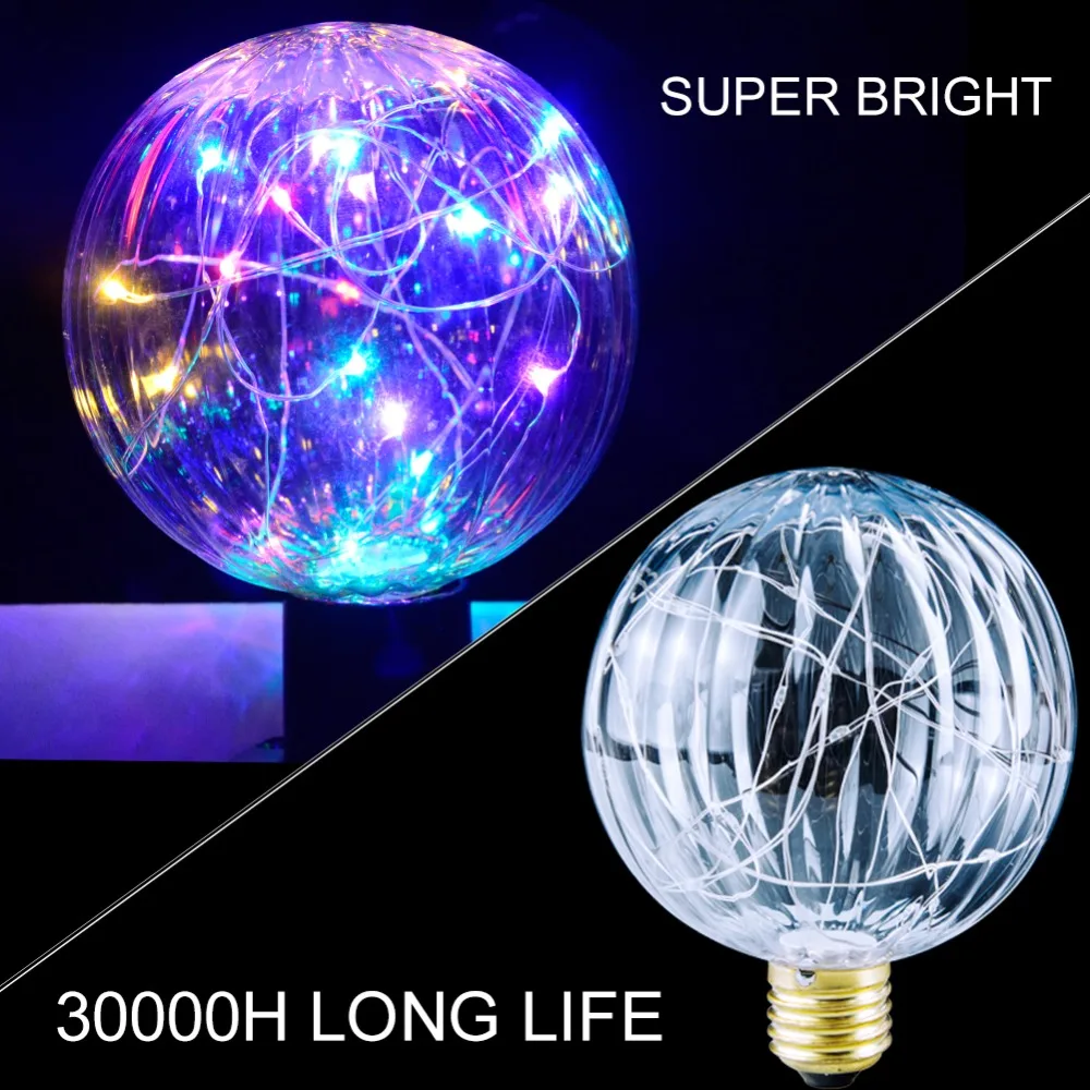 

Vacamm LED E27 Pumpkin Bulbs 220V 110V Holiday Christmas Lighting Vintage Art Colorful String Fairy Filament Decoration Lamp