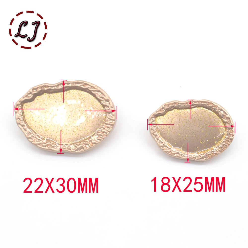 Высококачественная модная швейная пуговица 10 шт./лот масляные золотые