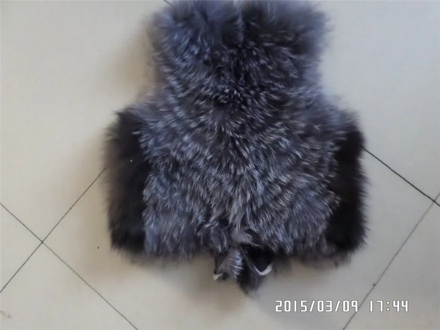 Linhaoshengyue, новинка, зимняя короткая жилетка из натурального меха серебристой лисы, шуба из натурального Лисьего меха, натуральный цвет, настоящий жилет