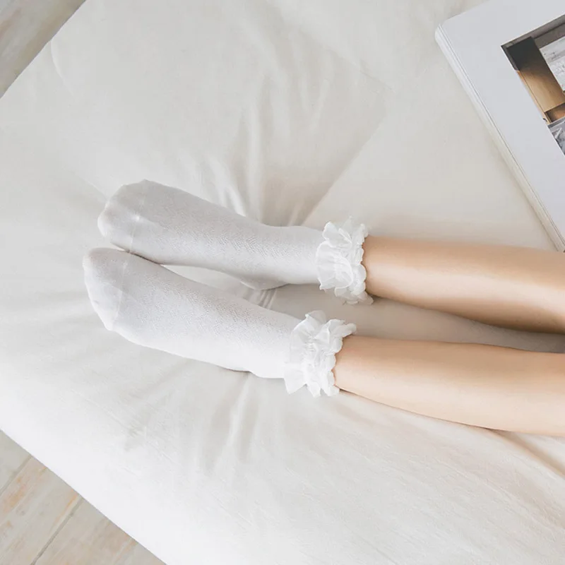 Женские сетчатые носки [COSPLACOOL] кружевные Харадзюку в стиле японской принцессы