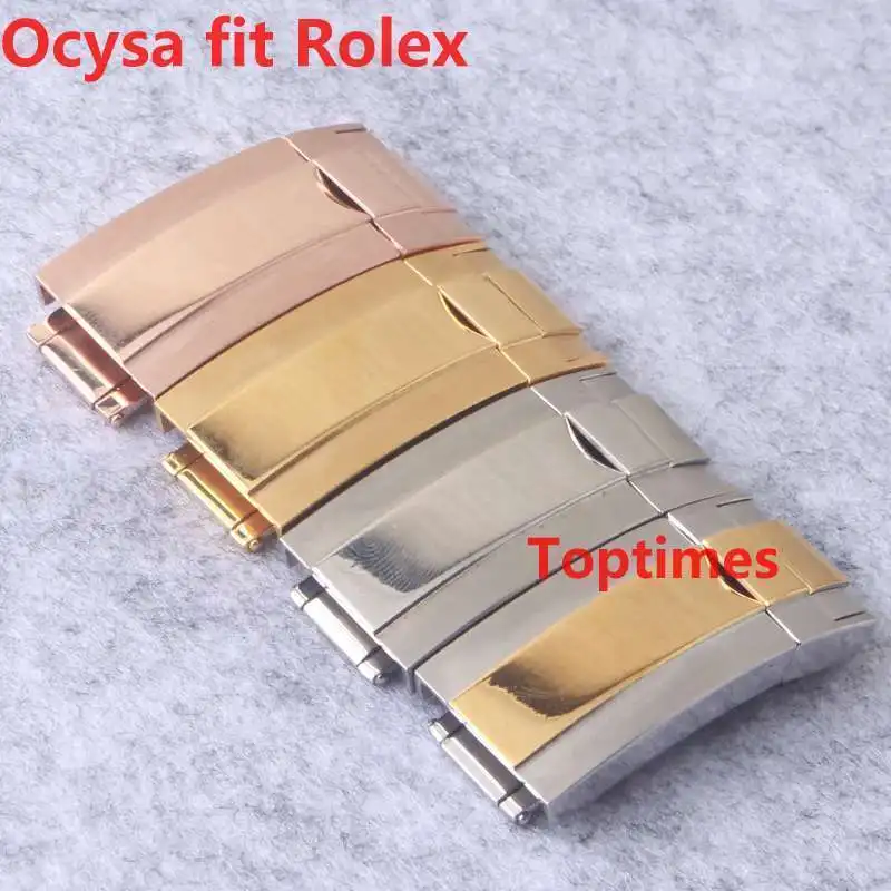 20mm Rubber Strap AAA Rose Gold VAKCAK Blue SUB GMT Waterproof Watch Band Watchband Watches Accessories Deployment Clasp | Наручные часы