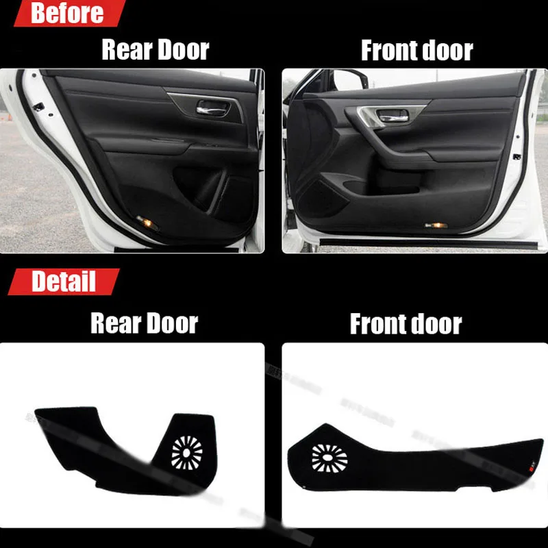4 шт. тканевые коврики для защиты дверей декоративные Nissan Teana 2013-2015 | Автомобили и