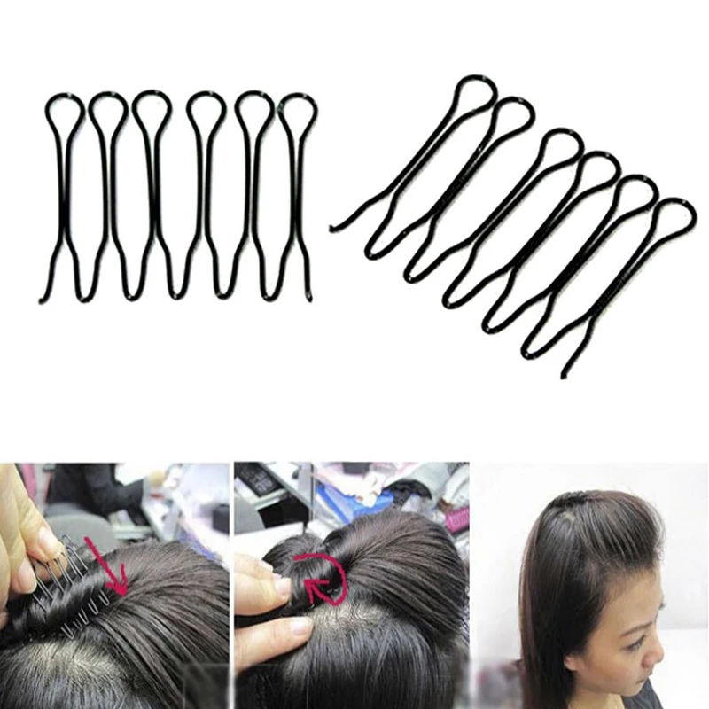 

6Pcs DIY Women's Insert Hair Clips Barrette Donut Hair Accessories Girls Twist Hairclips Hairpins For Hair Styling Tools