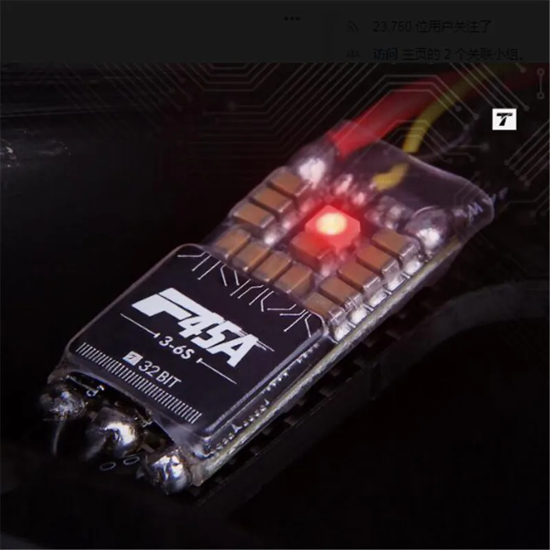 T-Motor F45A V2 45A 3-6S BLHeli_32 Dshot1200 ESC для радиоуправляемых дронов FPV Racing Multi Rotor | Игрушки и