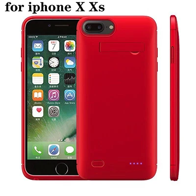 for iPhone X Xs Нэн 5200 мАч Горячие батарея зарядное устройство чехол для Iphone 6 6s 7 8 чехол 6200 для Iphone X Xr Xs Max внешний запасные аккумуляторы телефонов Pack - Цвет: for iPhone X Xs
