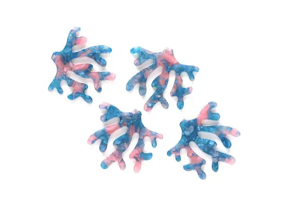 Ацетатные акриловые подвески для сережек-подвеска в форме кораллов-ювелирные