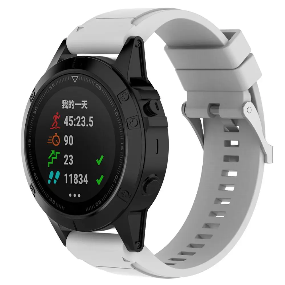 Наручных gps-часов Garmin Fenix 5S полоса 20 мм Ширина простого кроя мягкий силиконовый