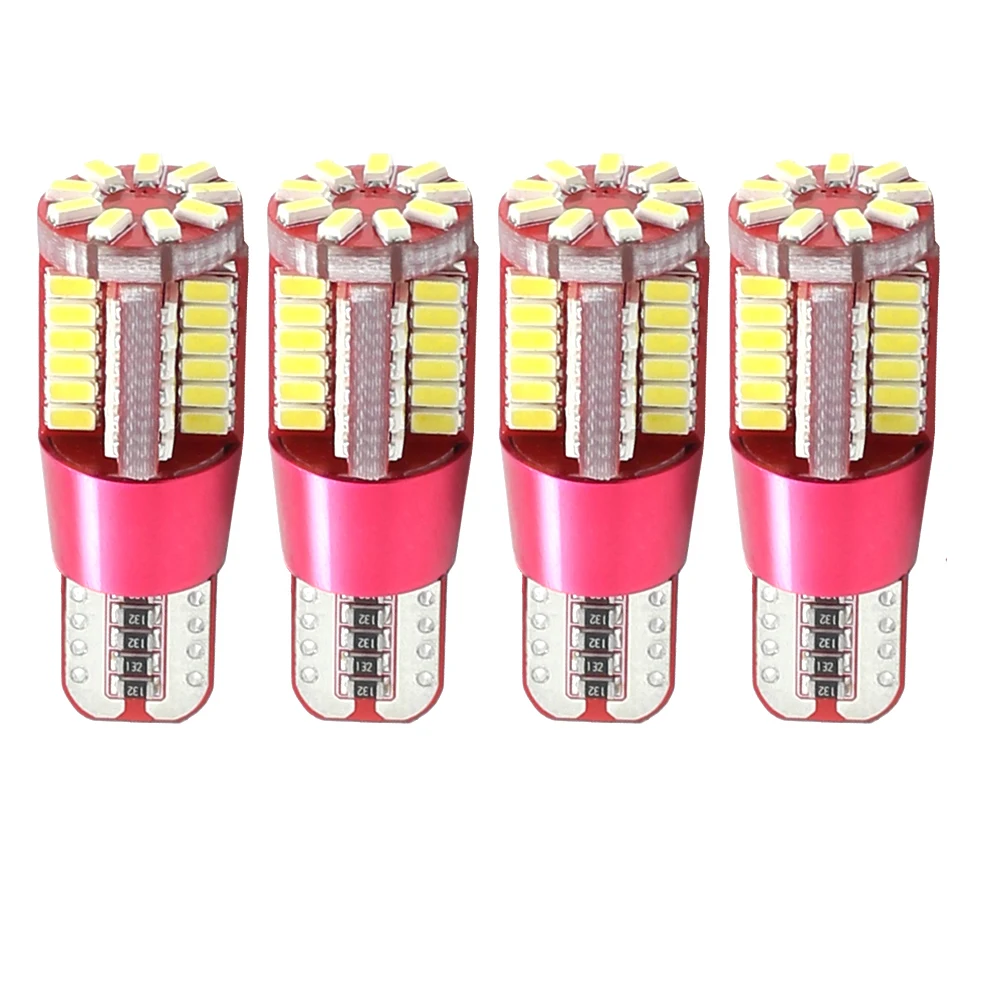 4 шт. T10 светодио дный 194 168 W5W лампы 27 чипсы 3014 SMD белый авто инструмент: Клин просвет