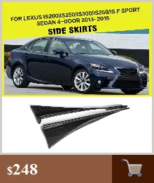 Задний бампер диффузор спойлер для Lexus IS F IS250 IS300 IS350 Sedan 2013- PU Неокрашенный Черный