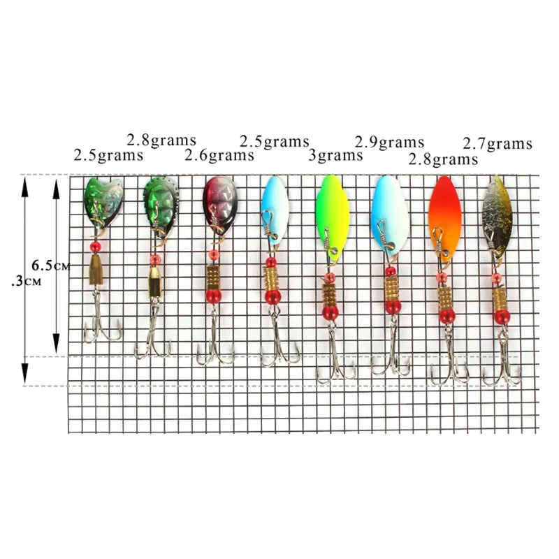 Рыболовная приманка 30 шт./лот Minnow/popper Spinner ложка металлическая искусственная iscas