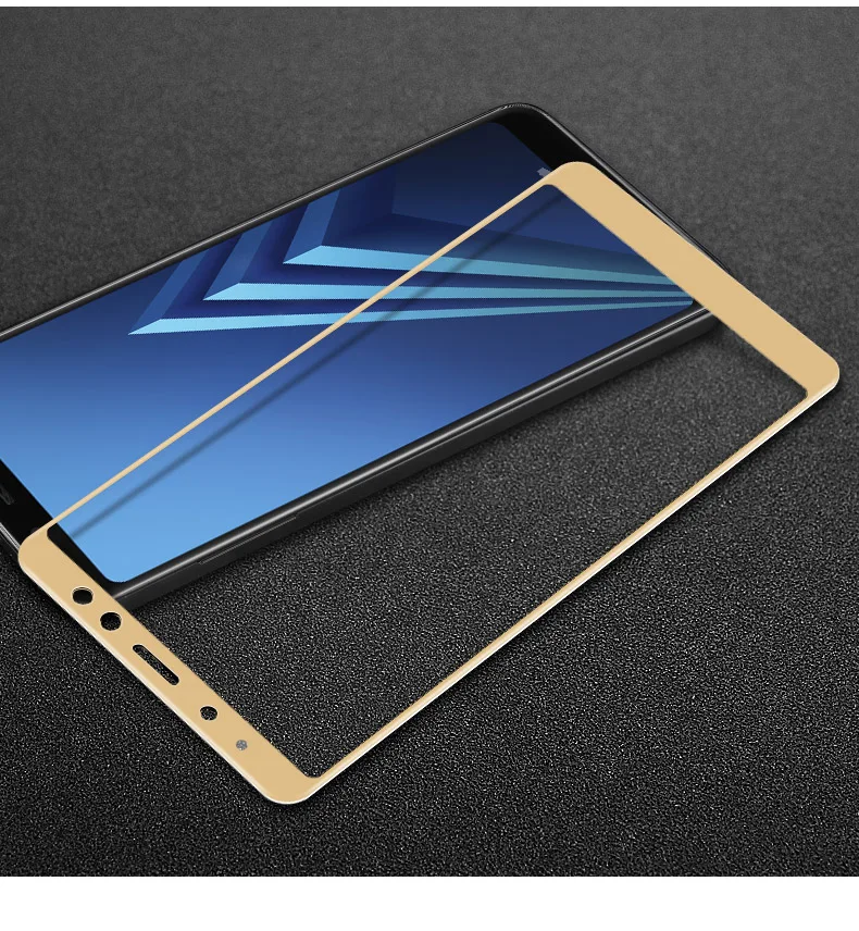 Закаленное стекло с полным покрытием для Samsung Galaxy A8 2018 2 шт. | Мобильные телефоны и