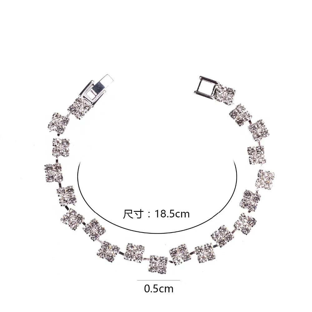 Цепочка для тенниса с фианитами класса ААА золотого цвета браслеты женщин и