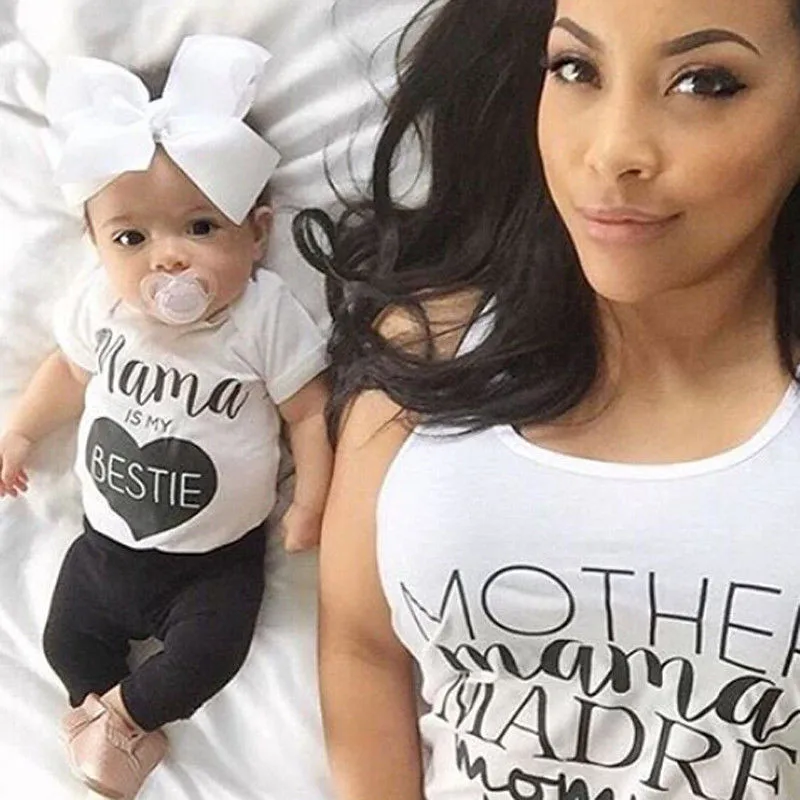 Хлопковая футболка и длинные брюки для новорожденных на возраст 0-24 месяца | Мать